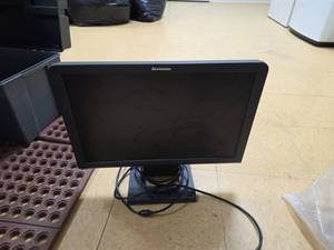 lot 7775 image: Lenovo Monitor with Stand and Cables