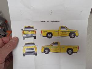 lot 7919 image: SMR Kit D3 Large Pickups Vehicle Graphic Design Kit