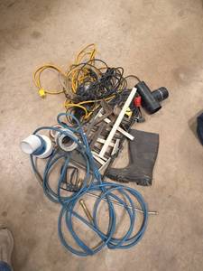 lot 7975 image: Assorted Extension Cords Power Tools Accessories Bundle
