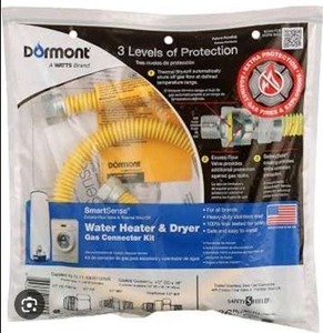 lot 18958 image: Dormont SmartSense Water Heater & Dryer Gas Connector Kit