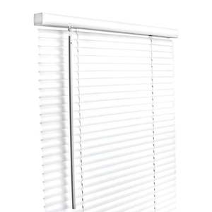 lot 18964 image: Living Accents Vinyl Blinds 39x64 Cordless White