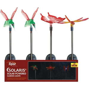 lot 18987 image: Alpine Solar LED Stake Light Set 32 In. H. Pack of 12