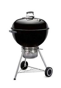 lot 19006 image: Weber Original Kettle Premium 22-Inch Charcoal Grill - Black