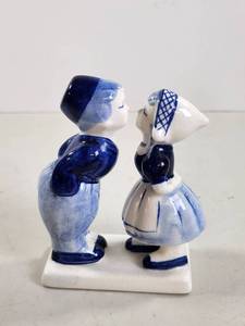 lot 177 image: Hand Painted Delft Blue Ceramic Figurine