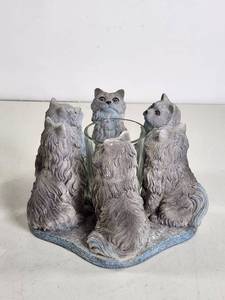 lot 190 image: CCI Cat Figurine Candle Holder with Candle Holder