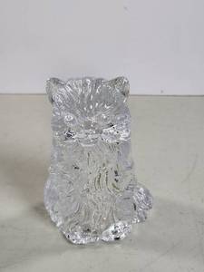 lot 226 image: Lead Crystal Cat Figurine
