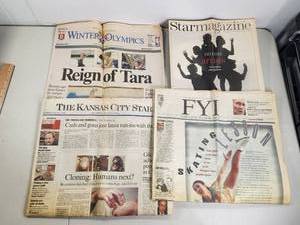 lot 268 image: Kansas City Star Newspapers 1998 Collection 5 Issues