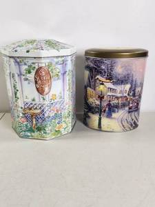 lot 272 image: Pair of Tins Winery and Thomas Kinkade