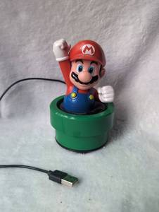 lot 2004 image: Mario USB Bluetooth Speaker with Green Pipe Base
