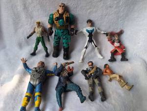 lot 2019 image: Action Figures Lot 9 Pieces Assorted Characters