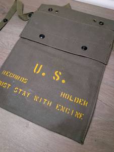 lot 4002 image: U.S. Records Holder Military Canvas Pouch