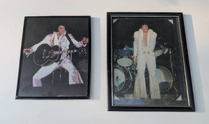 lot 1005 image: Two Framed Elvis Presley Framed Photos- 8x1010x12