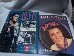 lot 2803 image: Elvis 2 Books K.D. Kirkland The Elvis Catalog Lee Cotten Memorabilia