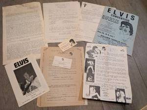 lot 2829 image: Happiness Is...ELVIS Fan Club Newsletter #21 October 1978  Membership Materials and Local Businesses  Vintage Flyers&nbsp