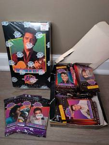 lot 2832 image: The Elvis Collection Series One Trading Cards Box Sealed  Series Two Packs
