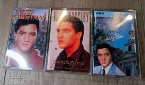 lot 2967 image: Elvis Presley Christmas 3 Cassette Tape Lot