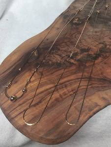 lot 6011 image: &nbspNecklace Set with Metal Beads and Chain Links-3ct