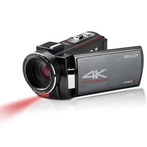 lot 1502 image: $129 Minolta MN4K25NV 4K Ultra HD 30 MP Camcorder (Black)