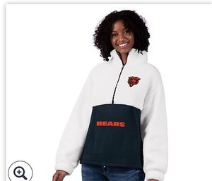 lot 1528 image: CARDINALS Size large NFL Womens Long Sleeve Sherpa Pullover