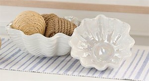 lot 1584 image: Home Reflections SINGLE Coastal Irridescent Accent Bowl