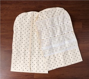 lot 1602 image: Cella 2-Piece Garment Bag with Zipper Pocket Storage