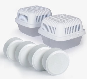 lot 1603 image: HumyDry Set of 2 Large Moisture Absorbers with 4 Refills