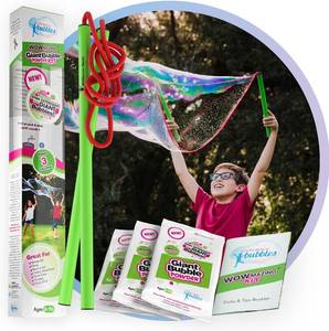 lot 1626 image: Giant Bubble Kit with Large Wand, 3 Packets (3 gal) Made in USA