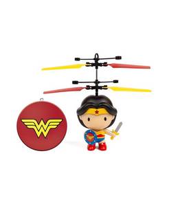 lot 1643 image: World Tech Toys DC Wonder Woman 3.5in Flying UFO Helicopter-Multi