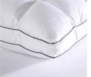 lot 1681 image: $49 Home Reflections Set of 2 Comfort Cushion Pillows-StdQn MedFirm