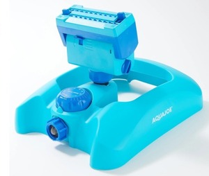 lot 1683 image: Aqua Joe 360 Degree Sprinkler with 2-Hour Timer, Aqua Blue
