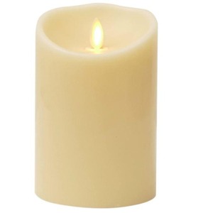 lot 1684 image: Luminara 5 Unscented Wax Flameless Candle, Ivory