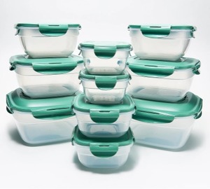 lot 1689 image: $49 Amethyst LocknLock 10-Piece Nestable Containers with Handle Lids
