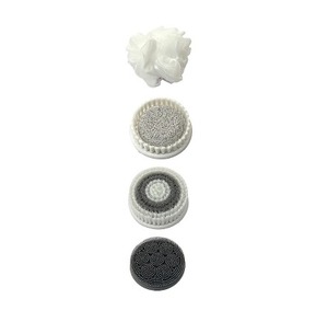 lot 1696 image: 4pc Blushly Body Cleansing Brush Attachment Heads