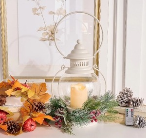 lot 1700 image: $59 Home Reflections IndoorOutdoor 16 Hanging Lantern, SILVER