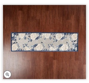 lot 1704 image: Nourison 22 x 76 Rose Garden Indoor Outdoor Rug