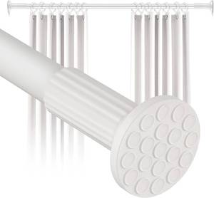 lot 1760 image: Tension Curtain Rod No Drilling 51 148In, 12ft, White 1.26in Dia