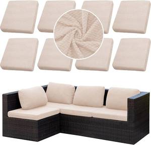 lot 1717 image: 8PCS Patio Cushion Covers for Patio Furniture, Couch Seats, Slipcovers