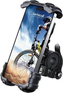 lot 1721 image: Lamicall Bike Phone Holder - 360  Rotation Bar Clamp, iPhone 4.7-6.8
