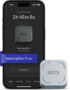 lot 1727 image: The Brick Smartphone Access Blocker - Phone Lock, Focus