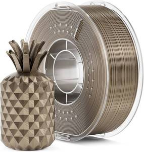 lot 1735 image: ELEGOO Metallic PLA Filament 1.75mm 1kg Gold, Metal-Like, Accurate