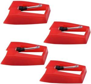 lot 1792 image: 4-Pack Ruby Record Player Needle Stylus Replacement for ION, Crosley