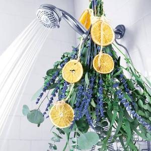 lot 1805 image: 5-Kind Mixed Dried Eucalyptus Stems & Lavender Bundle for Shower, 15 17