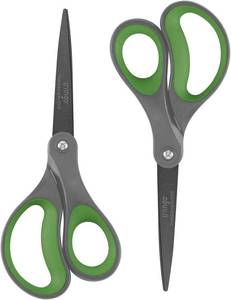 lot 1813 image: LIVINGO 8 Titanium Coated Scissors 2-Pack Shears Non-Stick Blade