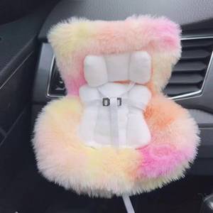 lot 1819 image: Doll Car Seat for 3 8 Inch Figures, Labubu & Plush Compat, Air Vent Clip