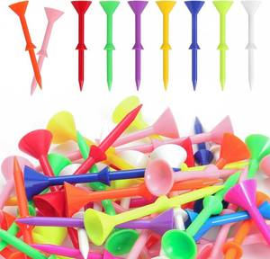 lot 1881 image: Unbreakable Golf Tees 3-14in, Mixed-Color 83mm Tee Holder, Extra Thick Tees