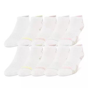lot 1909 image: Reebok Ladies 8pk Cushion Low Cut Sock