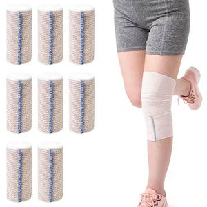lot 1931 image: 4-In Elastic Bandage Wrap, 8-Pack, Compression for Ankle, Elbow, Knee