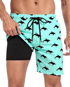 lot 1934 image: Fasker Mens Swim Trunks with Pockets, Quick-Dry, Elastic Waistband L