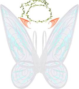 lot 1946 image: U-Goforst Fairy Wings for Adults, Butterfly Wings, Fairy Costume (White)