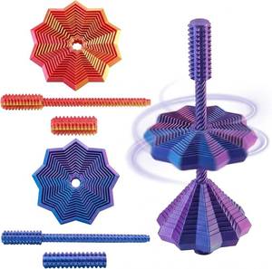 lot 2022 image: 3D Fidget Toys, Dual Motion, 3D Printed Star Sensory Fidget, Expanding Toy